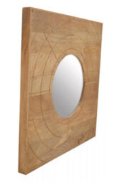 Orsina Sona Gold Edge Round Wall Mirror - thumbnail 2