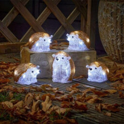 5Pc Led String Lights - Hedgehogs - thumbnail 1