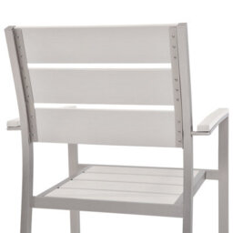Beliani Vernio 6 Seater Garden Dining Set White - thumbnail 8
