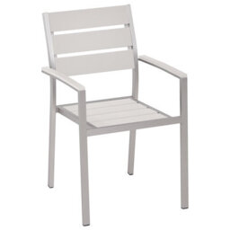 Beliani Vernio 6 Seater Garden Dining Set White - thumbnail 6