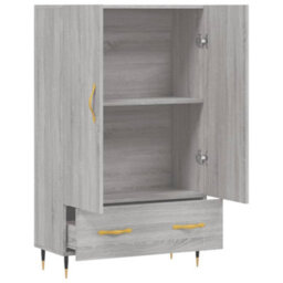Berkfield Highboard Grey Sonoma 69.5X31X115 Cm Engineered Wood - thumbnail 5
