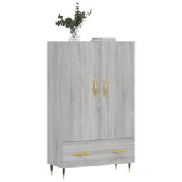Berkfield Highboard Grey Sonoma 69.5X31X115 Cm Engineered Wood - thumbnail 3
