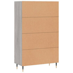 Berkfield Highboard Grey Sonoma 69.5X31X115 Cm Engineered Wood - thumbnail 8