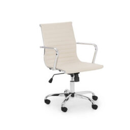 Julian Bowen Gio Ivory & Chrome Office Chair - thumbnail 2