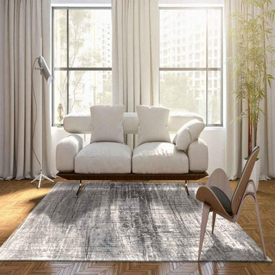 Mad Men Griff 8420 Jersey Stone Designer Luxury Rug By Louis De Poortere-80Cm X 150Cm - image 1