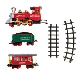 Netagon Home Festive Battery Operated Musical Christmas Train Set Ornament- 377Cm Of Track - thumbnail 3