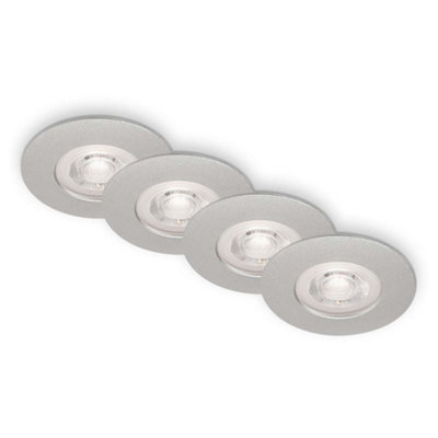 Briloner Led Recessed Lights Bathroom Downlights Lamps Set Of 4 Dimmable 4.9W Ip44 9Cm Chrome - image 1