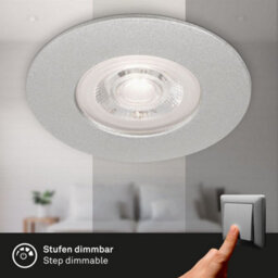 Briloner Led Recessed Lights Bathroom Downlights Lamps Set Of 4 Dimmable 4.9W Ip44 9Cm Chrome - thumbnail 4