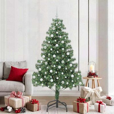 Vidaxl Christmas Tree With 300 Leds With Stand Green 210 Cm Pvc - image 1