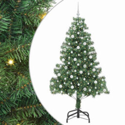 Vidaxl Christmas Tree With 300 Leds With Stand Green 210 Cm Pvc - thumbnail 2