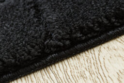 RugsX Bathroom Rug Supreme Lines, Non-Slip, Soft - Black  50X80 Cm - thumbnail 5