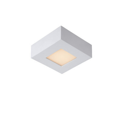 Lucide Brice-Led Modern Flush Ceiling Light Bathroom - Led Dim. - 1X8W 3000K - Ip44 - White - image 1