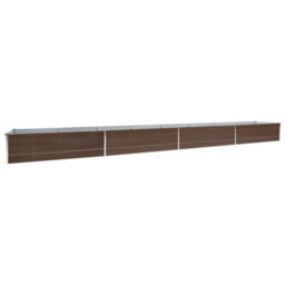 Walplus Garden Raised Bed Galvanised Steel 600X80X45 Cm Brown - thumbnail 2