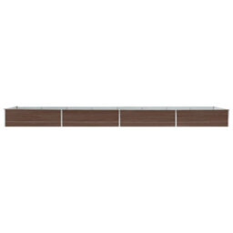 Walplus Garden Raised Bed Galvanised Steel 600X80X45 Cm Brown - thumbnail 3