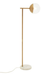 Orsina Effortlessly Eelegant Gold Finish Metal Floor Lamp, Versatile Tall Lamp On The Floor, Sturdy Bedroom Lamp - thumbnail 4
