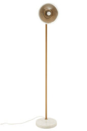Orsina Effortlessly Eelegant Gold Finish Metal Floor Lamp, Versatile Tall Lamp On The Floor, Sturdy Bedroom Lamp - thumbnail 3
