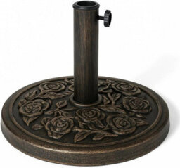 Heavy Duty 9Kg Round Parasol Base Cast Iron Effect Garden Umbrella Stand - thumbnail 1