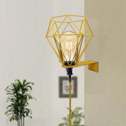 Ledsone Industrial E27 Plug-In Lamp Holder, Pendant Light With Dimmer Switch, 4M Gold Fabric Cable - thumbnail 4