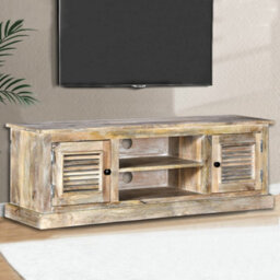 Berkfield Tv Cabinet Solid Mango Wood - thumbnail 1