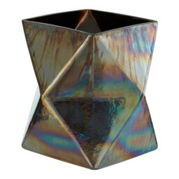 Orsina Rambia Small Oil Slick Glass Candle Holder - thumbnail 4