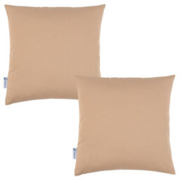Proheeder Water Resistant Scatter Cushion Covers 45 X 45Cm - Beige 2 Pack