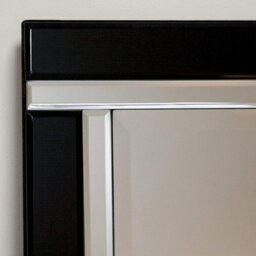 Agenzia 14 Black Venetian Glass Frame Wall Mirror 90 X 60Cm - thumbnail 2