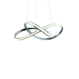 Milagro Cappio Chrome Led Pendant Lamp 36W(130W) Stunning Designer Hanging Ceiling Light With Elegant Chrome Curves - thumbnail 2