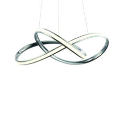 Milagro Cappio Chrome Led Pendant Lamp 36W(130W) Stunning Designer Hanging Ceiling Light With Elegant Chrome Curves - thumbnail 3