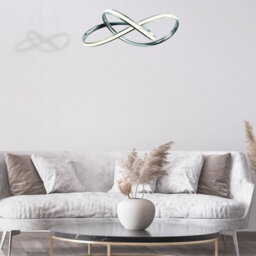 Milagro Cappio Chrome Led Pendant Lamp 36W(130W) Stunning Designer Hanging Ceiling Light With Elegant Chrome Curves - thumbnail 1
