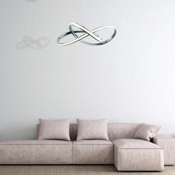 Milagro Cappio Chrome Led Pendant Lamp 36W(130W) Stunning Designer Hanging Ceiling Light With Elegant Chrome Curves - thumbnail 5