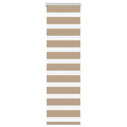 Berkfield Zebra Blind Sand Brown 40X100 Cm Fabric Width 35.9 Cm Polyester