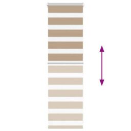 Berkfield Zebra Blind Sand Brown 40X100 Cm Fabric Width 35.9 Cm Polyester - thumbnail 5