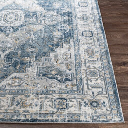 Livabliss Jolie-Vintage Grey Blue Brown Black Traditional Boho Living Dining Bedroom Rug 160 X 220 Cm Easy Care, Non Shedding - thumbnail 5