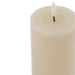 Luxe  Collection  Melt  Effect  3X6  Taupe  Led  Wax  Candle - thumbnail 2
