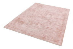 Pink Handmade , Luxurious , Modern , Plain Easy To Clean Viscose Rug For Living Room, Bedroom - 240Cm X 340Cm - thumbnail 5