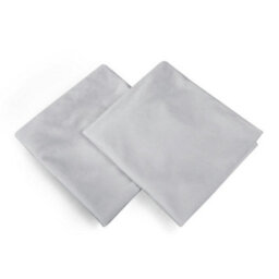 Deconovo Set Of 2 Velvet Cushion Covers 40 X 40 Light Grey Garden Cushion Covers - thumbnail 2