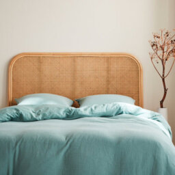 Sweeek - Natural Rattan And Cane Headboard Sumatra Natural 140X3X110 Cm - thumbnail 4