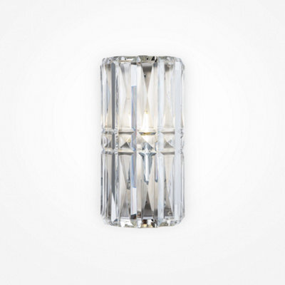 Luminosa Lighting Luminosa Maytoni Facet Classic Wall Lamp Chrome E14 - image 1