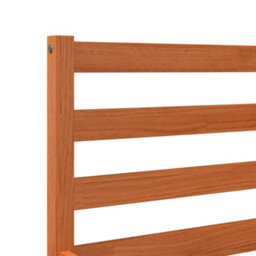 Berkfield Bed Frame Without Mattress Wax Brown 140X190 Cm Solid Wood Pine - thumbnail 7