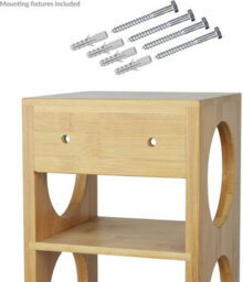 Hygrad Built to Survive Bamboo Stackable Wine Rack Stand Holder Wall Mountable, Free Standing Or Horizontally 5-Bottle Storage Display, Countertop Rack - thumbnail 5