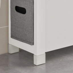 Sobuy Bzr83-W, Bathroom Cabinet Storage Cabinet Bathroom Toilet Paper Roll Holder,white,w60Xd20Xh70 - thumbnail 7