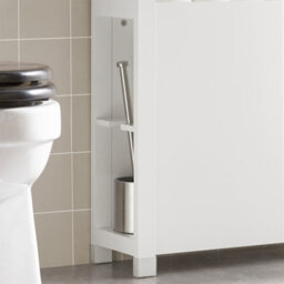 Sobuy Bzr83-W, Bathroom Cabinet Storage Cabinet Bathroom Toilet Paper Roll Holder,white,w60Xd20Xh70 - thumbnail 5