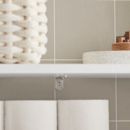 Sobuy Bzr83-W, Bathroom Cabinet Storage Cabinet Bathroom Toilet Paper Roll Holder,white,w60Xd20Xh70 - thumbnail 8
