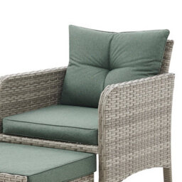 Home Detail Grenada Garden Rattan Armchair Set, Grey Rattan - thumbnail 8