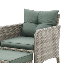Home Detail Grenada Garden Rattan Armchair Set, Grey Rattan - thumbnail 6