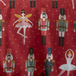 Fusion Nutcracker Festive Character Print Red Duvet Cover Set - thumbnail 3