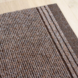 Loomed Brown Hard Wearing Non Slip Cut To Measure Runner Utility Mat 66Cm Wide (2Ft 2In W X 17Ft L) - thumbnail 4
