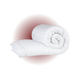 MHG Living 13.5 Tog Winter Duvet - Hypoallergenic Stripe Microfibre, Soft, Breathable & Machine Washable - Double