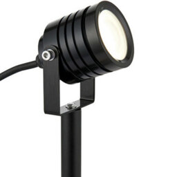 Ip65 Outdoor Ground Spike Lamp Wall & Sign Light 4W Cool White Led Matt Black - thumbnail 3