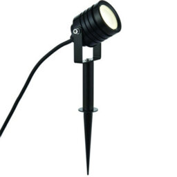 Ip65 Outdoor Ground Spike Lamp Wall & Sign Light 4W Cool White Led Matt Black - thumbnail 1